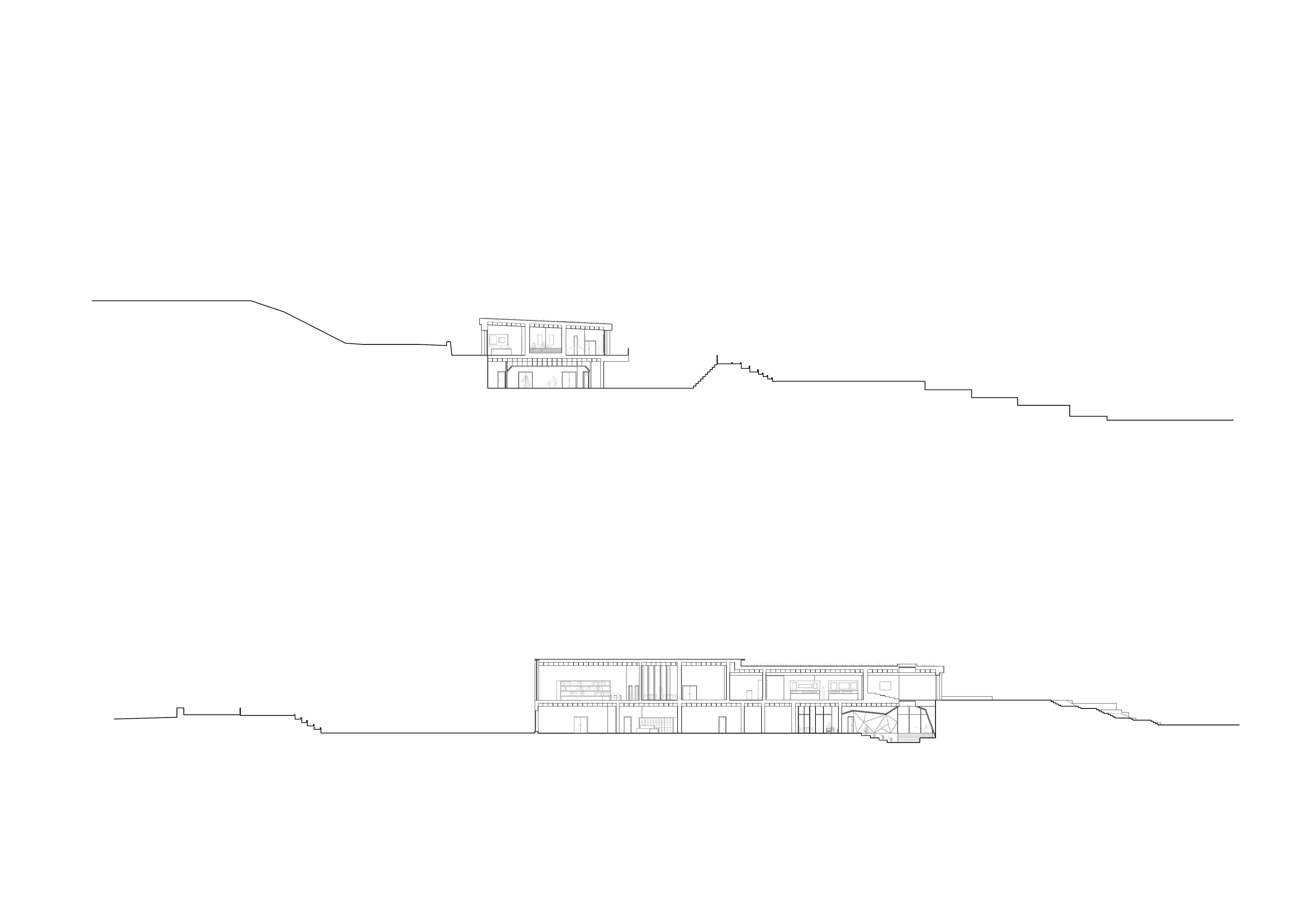 High-resolution architectural model sections